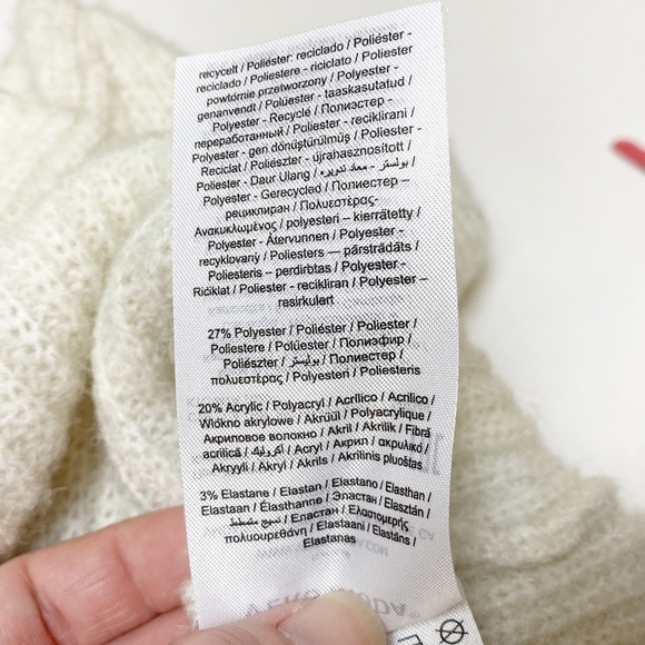 Vero Moda cowl neck pullover‎ sweater new NWT XS birch ivory oversized boxy - Picture 10 of 12